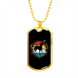 Greyhound Necklace Stainless Steel or 18k Gold Dog Tag 24" Chain-Express Your Love Gifts