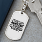 Grisly Experience Hunter'S Keychain Gift Stainless Steel or 18k Gold Dog Tag Keyring-Express Your Love Gifts
