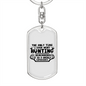 Grisly Experience Hunter'S Keychain Gift Stainless Steel or 18k Gold Dog Tag Keyring-Express Your Love Gifts