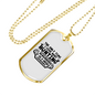 Grisly Experience Hunting Necklace Stainless Steel or 18k Gold Dog Tag 24" Chain-Express Your Love Gifts