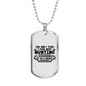 Grisly Experience Hunting Necklace Stainless Steel or 18k Gold Dog Tag 24" Chain-Express Your Love Gifts
