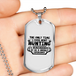Grisly Experience Hunting Necklace Stainless Steel or 18k Gold Dog Tag 24" Chain-Express Your Love Gifts