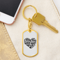 Guard Your Heart Proverbs 4:23 Keychain Stainless Steel or 18k Gold Dog Tag Keyring-Express Your Love Gifts