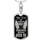 Guardian Angel Dad Dog Tag Pendant Keychain Stainless Steel or 18k Gold-Express Your Love Gifts