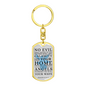 Guardian Angel Protects Always Christian Faith Psalm Swivel Keychain Dog Tag Stainless Steel or 18k Gold-Express Your Love Gifts