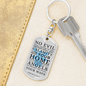 Guardian Angel Protects Always Christian Faith Psalm Swivel Keychain Dog Tag Stainless Steel or 18k Gold-Express Your Love Gifts