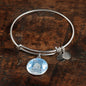 Guardian Angel Psalm 91:10-11 Circle Pendant Bangle Stainless Steel or 18k Gold 18-22"-Express Your Love Gifts