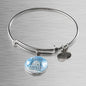 Guardian Angel Psalm 91:10-11 Circle Pendant Bangle Stainless Steel or 18k Gold 18-22"-Express Your Love Gifts