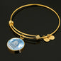 Guardian Angel Psalm 91:10-11 Circle Pendant Bangle Stainless Steel or 18k Gold 18-22"-Express Your Love Gifts