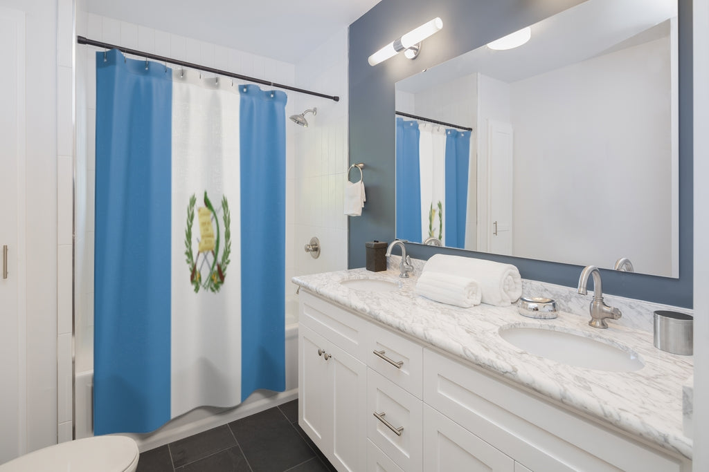 Guatemala Flag Stylish Design 71" x 74" Elegant Waterproof Shower Curtain for a Spa-like Bathroom Paradise Exceptional Craftsmanship-Express Your Love Gifts