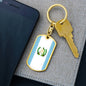 Guatemala Keychain Dog Tag Stainless Steel or 18k Gold-Express Your Love Gifts