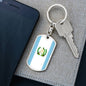 Guatemala Keychain Dog Tag Stainless Steel or 18k Gold-Express Your Love Gifts
