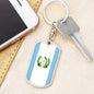 Guatemala Keychain Dog Tag Stainless Steel or 18k Gold-Express Your Love Gifts