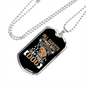 Guests Approved Necklace Stainless Steel or 18k Gold Dog Tag 24" Chain-Express Your Love Gifts