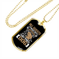 Guests Approved Necklace Stainless Steel or 18k Gold Dog Tag 24" Chain-Express Your Love Gifts