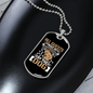 Guests Approved Necklace Stainless Steel or 18k Gold Dog Tag 24" Chain-Express Your Love Gifts