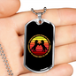 Guide Men To The Heavens Horse Necklace Stainless Steel or 18k Gold Dog Tag 24" Chain-Express Your Love Gifts