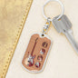 Guitar Monterey Strato Keychain Dog Tag Stainless Steel or 18k Gold-Express Your Love Gifts