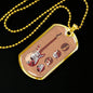 Guitar Monterey Strato Necklace Stainless Steel or 18k Gold Dog Tag 24" Chain-Express Your Love Gifts