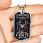 Gun Lover Protect Necklace Stainless Steel or 18k Gold Dog Tag 24" Chain-Express Your Love Gifts