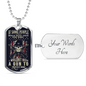 Gun Lover Protect Necklace Stainless Steel or 18k Gold Dog Tag 24" Chain-Express Your Love Gifts