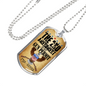 Gun Permit Dog Tag Stainless Steel or 18k Gold 24" Chain-Express Your Love Gifts