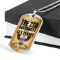 Gun Permit Dog Tag Stainless Steel or 18k Gold 24" Chain-Express Your Love Gifts