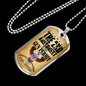 Gun Permit Dog Tag Stainless Steel or 18k Gold 24" Chain-Express Your Love Gifts