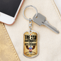 Gun Permit Swivel Keychain Dog Tag Stainless Steel or 18k Gold-Express Your Love Gifts