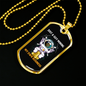 Guy Mining Own Business Crypto Necklace Stainless Steel or 18k Gold Dog Tag 24" Chain-Express Your Love Gifts