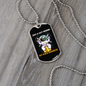 Guy Mining Own Business Crypto Necklace Stainless Steel or 18k Gold Dog Tag 24" Chain-Express Your Love Gifts