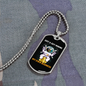 Guy Mining Own Business Crypto Necklace Stainless Steel or 18k Gold Dog Tag 24" Chain-Express Your Love Gifts