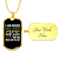 Half Jesus Half Peter Necklace Stainless Steel or 18k Gold Dog Tag 24" Chain-Express Your Love Gifts