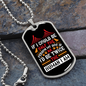 Half the Human White Necklace Stainless Steel or 18k Gold Dog Tag 24" Chain-Express Your Love Gifts