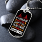 Half the Human White Necklace Stainless Steel or 18k Gold Dog Tag 24" Chain-Express Your Love Gifts