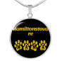 HamiltonstovAre Mama Circle Necklace Stainless Steel or 18k Gold 18-22" Dog Owner Lover-Express Your Love Gifts