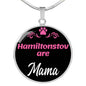 HamiltonstovAre Mama Necklace Circle Pendant Stainless Steel or 18k Gold 18-22" Dog Mom Pendant-Express Your Love Gifts