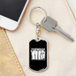 Handwerker Swivel Keychain Woodworker Dog Tag Stainless Steel or 18k Gold-Express Your Love Gifts