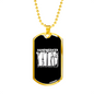 Handwerker Woodworker Dog Tag Stainless Steel or 18k Gold W 24"-Express Your Love Gifts
