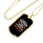 Happier With Horse Horse Necklace Stainless Steel or 18k Gold Dog Tag 24" Chain-Express Your Love Gifts