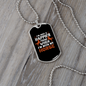 Happier With Horse Horse Necklace Stainless Steel or 18k Gold Dog Tag 24" Chain-Express Your Love Gifts