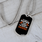 Happier With Horse Horse Necklace Stainless Steel or 18k Gold Dog Tag 24" Chain-Express Your Love Gifts