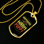 Happiness is a warm puppy-31 Necklace Stainless Steel or 18k Gold Dog Tag 24" Chain-Express Your Love Gifts