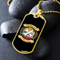 Happiness is a Warm Puppy Bones Necklace Stainless Steel or 18k Gold Dog Tag 24" Chain-Express Your Love Gifts