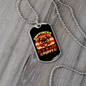 Happiness is a Warm Puppy Bulldog Head Necklace Stainless Steel or 18k Gold Dog Tag 24" Chain-Express Your Love Gifts