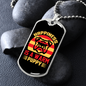 Happiness is a Warm Puppy Bulldog Head Necklace Stainless Steel or 18k Gold Dog Tag 24" Chain-Express Your Love Gifts