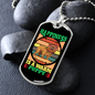 Happiness is a Warm Puppy Bulldog Necklace Stainless Steel or 18k Gold Dog Tag 24" Chain-Express Your Love Gifts