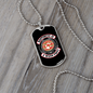 Happiness is a Warm Puppy Circle Necklace Stainless Steel or 18k Gold Dog Tag 24" Chain-Express Your Love Gifts