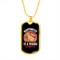 Happiness is a Warm Puppy Circle White Necklace Stainless Steel or 18k Gold Dog Tag 24" Chain-Express Your Love Gifts