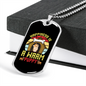 Happiness is a Warm Puppy Dog House Necklace Stainless Steel or 18k Gold Dog Tag 24" Chain-Express Your Love Gifts